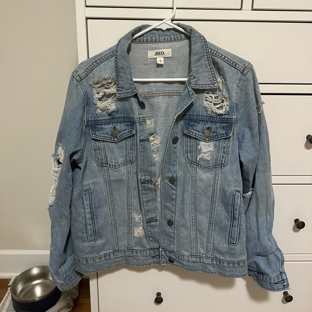 Distressed Jean Jacket